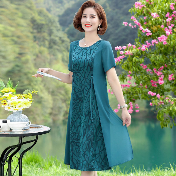 เดรสวัยผู้ใหญ่40-60ปี เดรสคุณแม่ ชุดเดรสทำงานวัยผู้ใหญ่ แบรนด์ MAMA DRESS