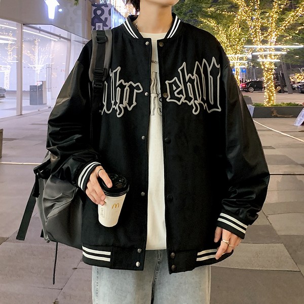 เสื้อแจ็คเก็ตเบสบอล เสื้อคลุม เสื้อแขนยาวสไตล์เกาหลี