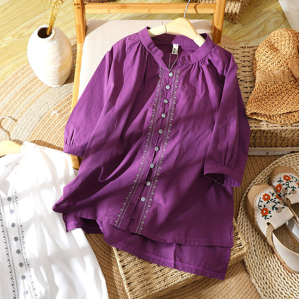 เสื้อลินิน เสื้อผ้าฝ้ายลินิน เสื้อเชิ้ตผ้าลินิน