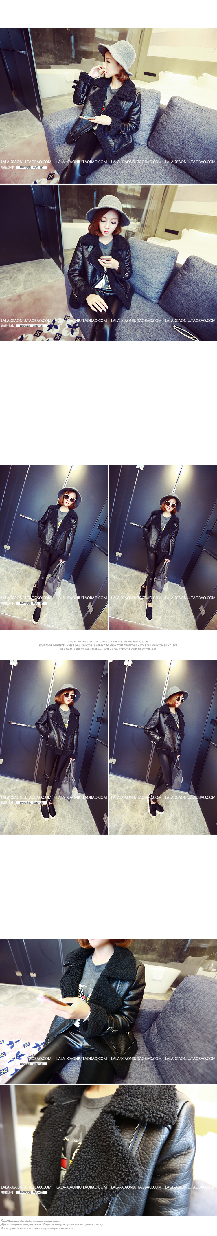 แจ็คเก็ตหนังเนื้อเรียบ บุผ้าขนแกะด้านใน อุ่นมากๆ ทรงสวย เท่ ดูดี เก๋ไก๋ พร้อมส่งเลยจ้า black