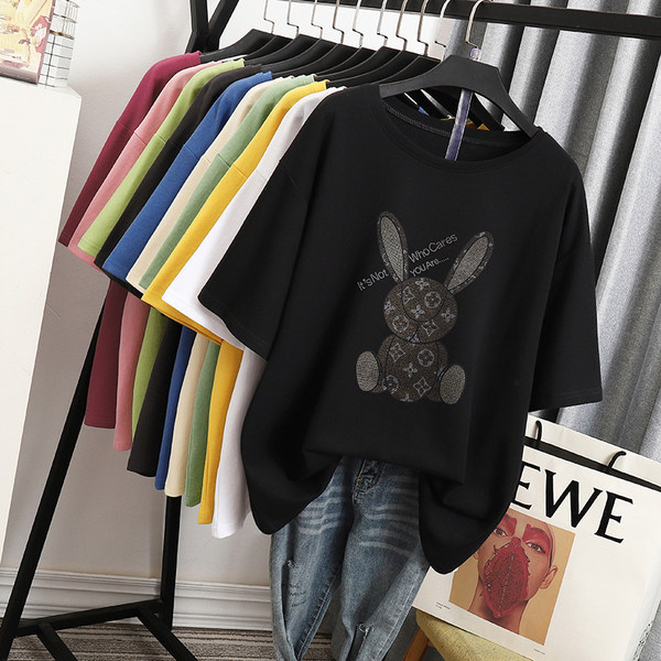 เสื้อโอเวอร์ไซส์เกาหลี เสื้อยืดพลัสไซส์ เสื้อยืดคนอ้วน เสื้อยืดโอเวอร์ไซส์ผู้หญิง
