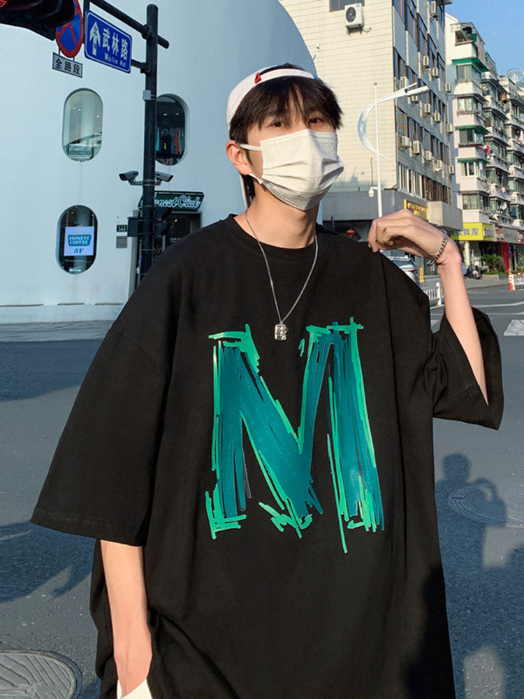 เสื้อยืดผู้ชายอ้วน S-5XL(อกเสื้อ39-51นิ้ว)