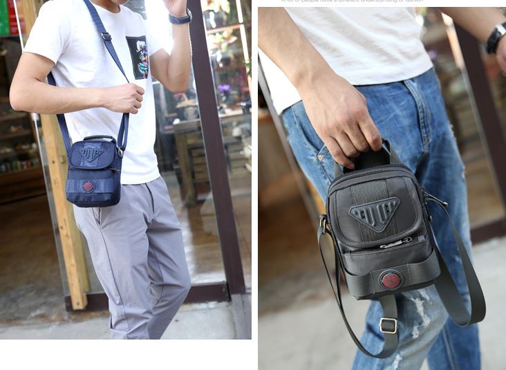 กระเป๋าสะพายข้าง ผู้ชาย แบบ กระเป๋าผ้าไนลอน ขนาดเล็ก ใส่ กระเป๋าสตางค์ โทรศัพท์ แบบเท่ ๆ กันน้ำ 951370
