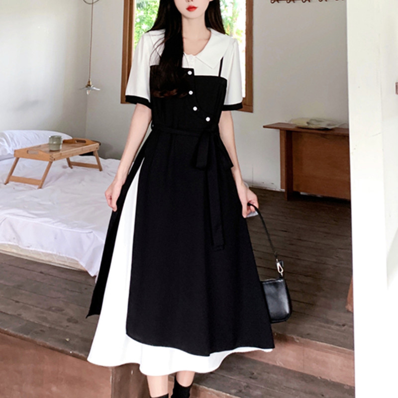 เดรสวัยรุ่น-เดรสคนอ้วนวัยรุ่น L-4XL(อก38-46 นิ้ว)