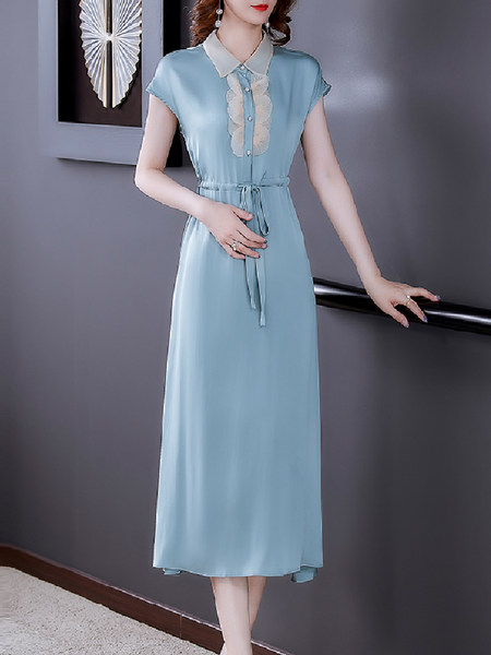 เดรสวัยผู้ใหญ่40-60ปี เดรสคุณแม่ ชุดเดรสทำงานวัยผู้ใหญ่ แบรนด์ MAMA DRESS