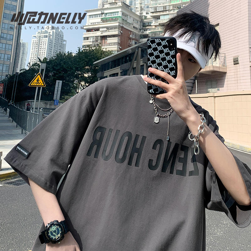 เสื้อยืดคอกลม ผู้ชาย เสื้อยืดผู้ชายเกาหลี เสื้อยืดเกาหลี แบรนด์ NELLY