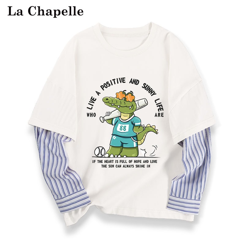 เสื้อยืดเด็ก La Chapelle แขนยาว สั่งได้ขนาด 110-160