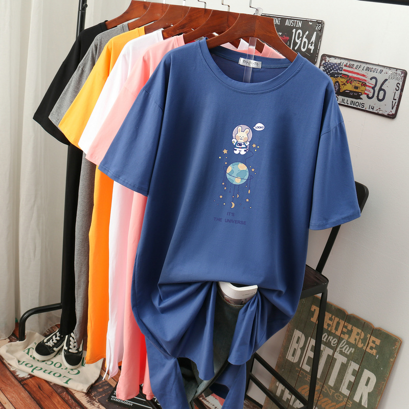 เดรสสไตล์เสื้อยืด S-3XL(อกเสื้อยืด 43- 51 นิ้ว)ใส่สบายๆอยู่บ้าน ใส่นอน