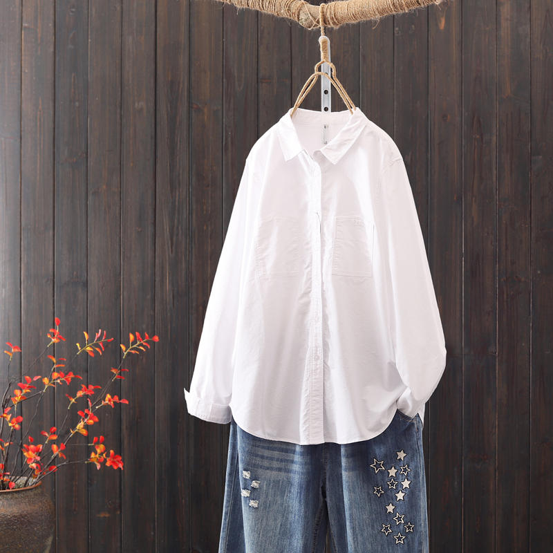 แบบเสื้อสวยๆ เสื้อผ้าฝ้ายลินิน เสื้อเชิ้ตผ้าลินิน