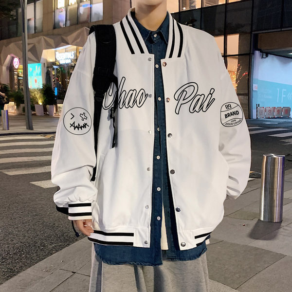 เสื้อแจ็คเก็ตเบสบอล เสื้อคลุม เสื้อแขนยาวสไตล์เกาหลี