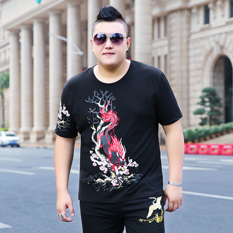 เสื้อยืดผู้ชายอ้วน S-5XL(อกเสื้อ39-51นิ้ว)