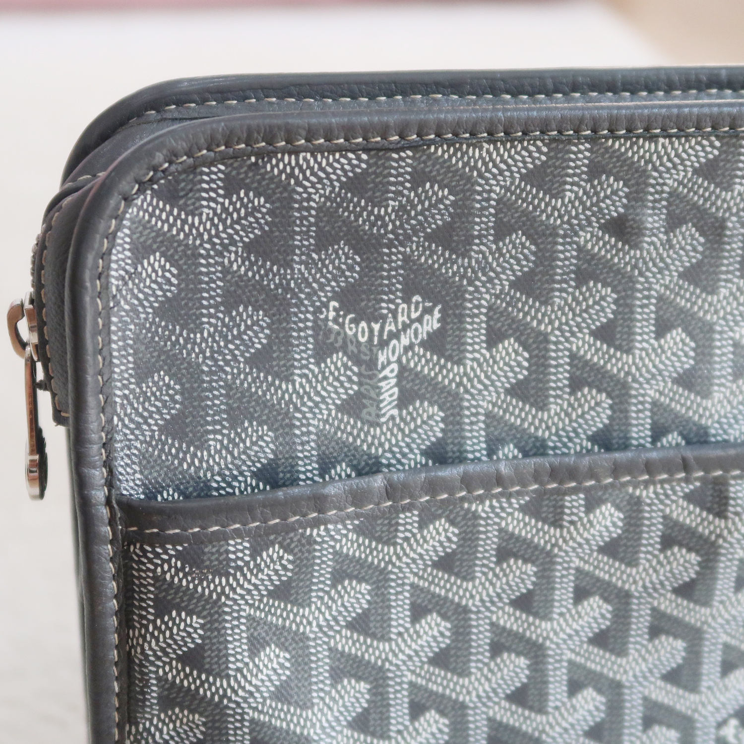 Goyard Grey Jouvence Clutch MM 2020