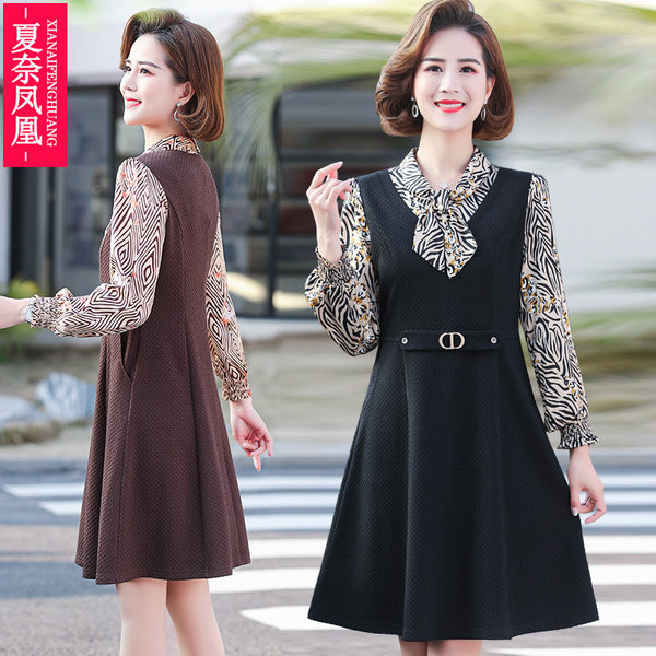 เดรสวัยผู้ใหญ่40-60ปี เดรสคุณแม่ ชุดเดรสทำงานวัยผู้ใหญ่ แบรนด์ MAMA DRESS