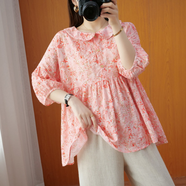 เสื้อลินิน แบบเสื้อสวยๆ เสื้อผ้าฝ้ายลินิน เสื้อเชิ้ตผ้าลินิน BY LININ
