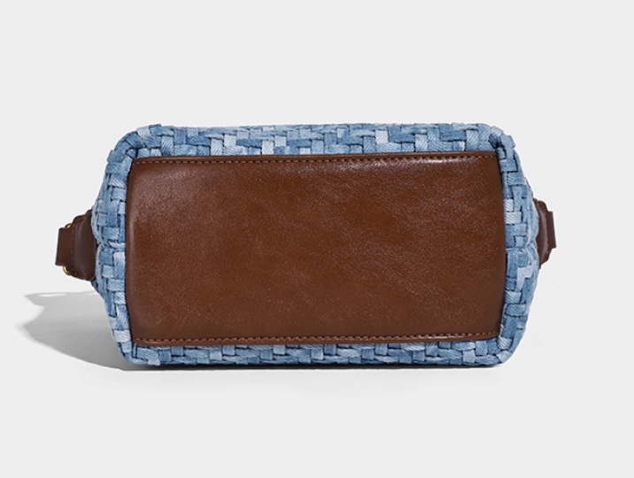 กระเป๋าแฟชั่น ผ้ายีนส์ แบบวัยรุ่น ผู้หญิง กระเป๋าสะพายข้าง ผ้ายีนส์ ลายสาน แฟชั่นใหม่ อินเทรนด์ 775304