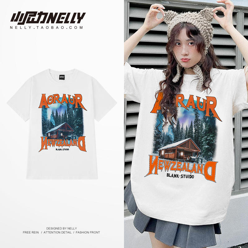 เสื้อยืดคอกลม ผู้ชาย เสื้อยืดผู้ชายเกาหลี เสื้อยืดเกาหลี แบรนด์ NELLY