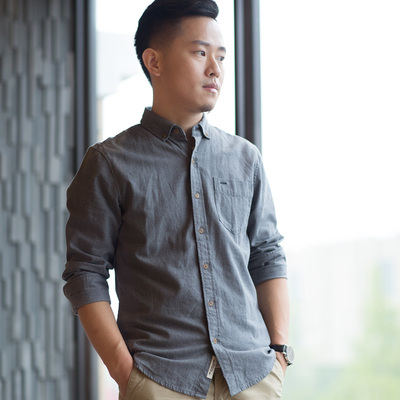 เสื้อเชิ้ตทํางานผู้ชาย แขนยาว