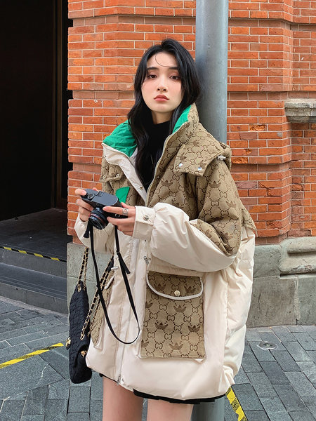 เสื้อโค้ท เสื้อโค้ทกันหนาว เสื้อโค้ทใส่เที่ยวต่างประเทศ ยี่ห้อ: Qianziqian