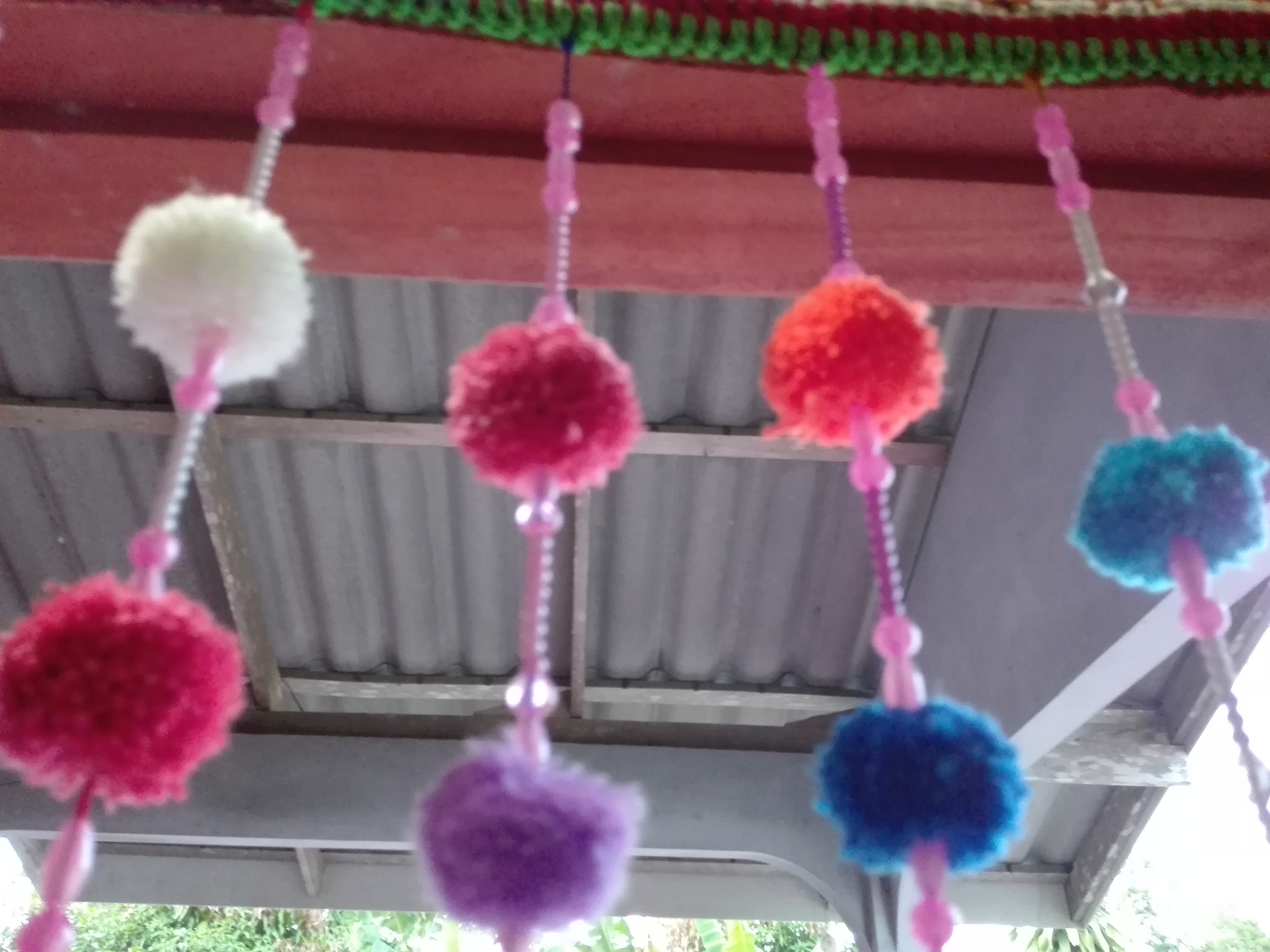 Bancrochet ม่านประตูโครเชต์ มู่ลี่ฉากกันห้อง crochet door hanging หลากสี 75*160 cm