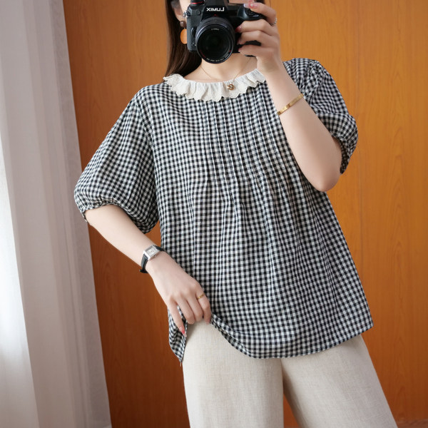 เสื้อลินิน แบบเสื้อสวยๆ เสื้อผ้าฝ้ายลินิน เสื้อเชิ้ตผ้าลินิน BY LININ
