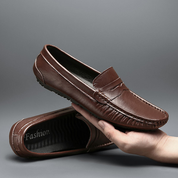 รองเท้าหนังผู้ชาย มีไซส์39-44 รองเท้าโลฟเฟอร์ชาย Slip-On Shoes