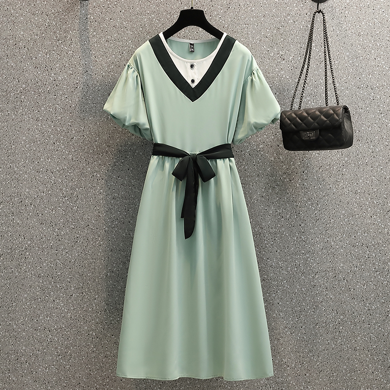 เดรสคนอ้วน เดรสสาวอวบ ชุดเดรสคนอ้วนวัยรุ่น BY PLUS SIZE Girl