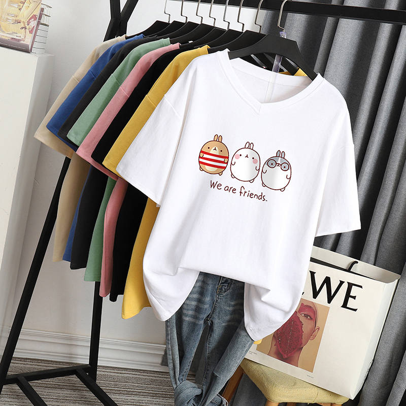 เสื้อโอเวอร์ไซส์เกาหลี เสื้อยืดพลัสไซส์ เสื้อยืดคนอ้วน เสื้อยืดโอเวอร์ไซส์ผู้หญิง