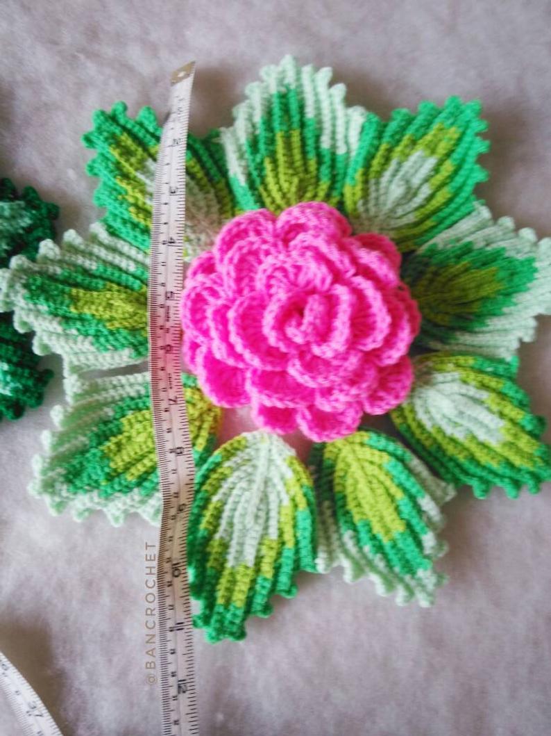 ผ้าปูโตีะถักโครเชต์ Crochet table runner หลากสี 29*127 cm