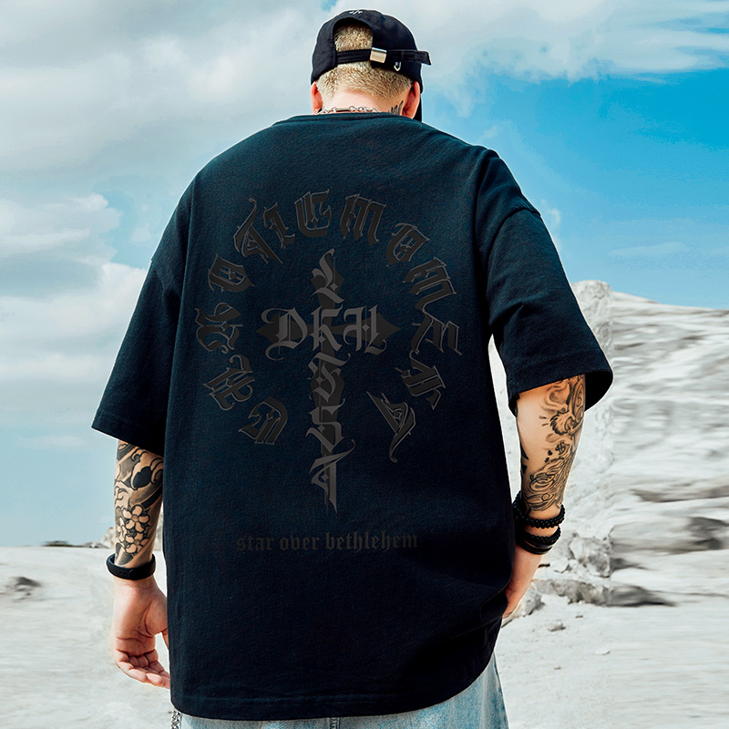 เสื้อยืดผู้ชายอ้วน S-5XL(อกเสื้อ39-51นิ้ว)