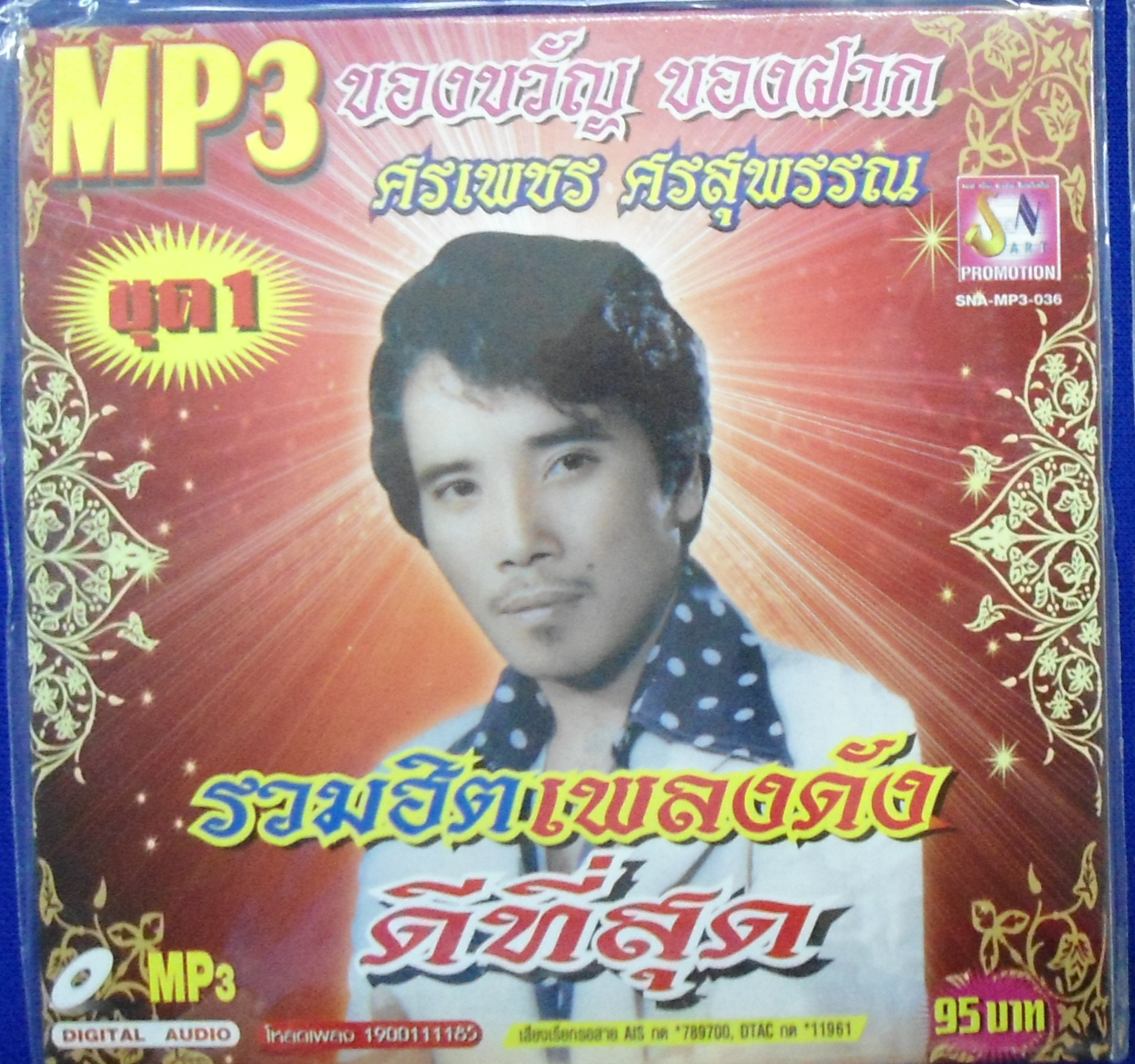 MP3 รวมฮิตเพลงดังดีที่สุด ศรเพชร ศรสุพรรณ ชุด 1