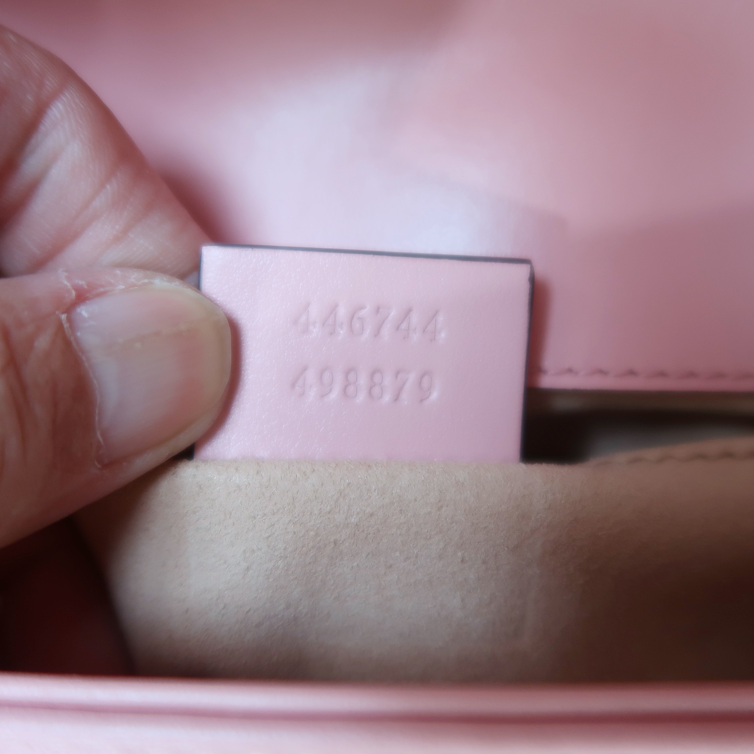 Gucci Pink Calfskin GG Marmont Mini Flap 22 SHW