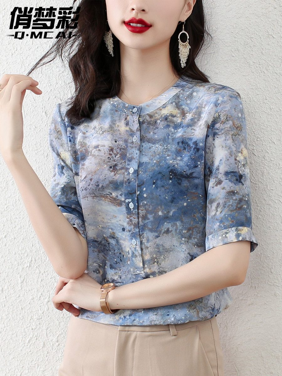 เสื้อชีฟอง เสื้อแฟชั่นสุภาพสตรีวัยผู้ใหญ่ มีไซต์ อก34นิ้ว-43นิ้ว
