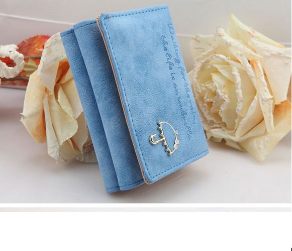 กระเป๋าสตางค์ผู้หญิง ใบสั้น กระเป๋าสตางค์ หนังนิ่ม มีหลายพับ ดีไซน์น่ารัก ใส่บัตรได้เยอะ มีหลายสี โลโก้ ร่มญี่ปุ่น กระเป๋าสตางค์ แบบเก๋ ๆ 966570