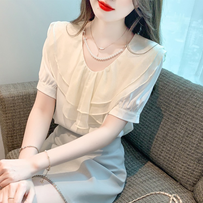 เสื้อเชิ้ตผู้หญิงแขนยาว เสื้อเชิ้ตผู้หญิงใส่ทํางาน 390 บาทต่อชิ้น ฟรีค่าจัดส่ง