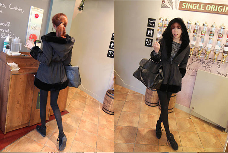 Fur Hoodie เสื้อคลุมกันหนาวขนแน่นนุ่ม ใส่ได้ 2 ด้าน จัดด่วน สวย ไฮโซ พร้อมส่งจ้า same pic