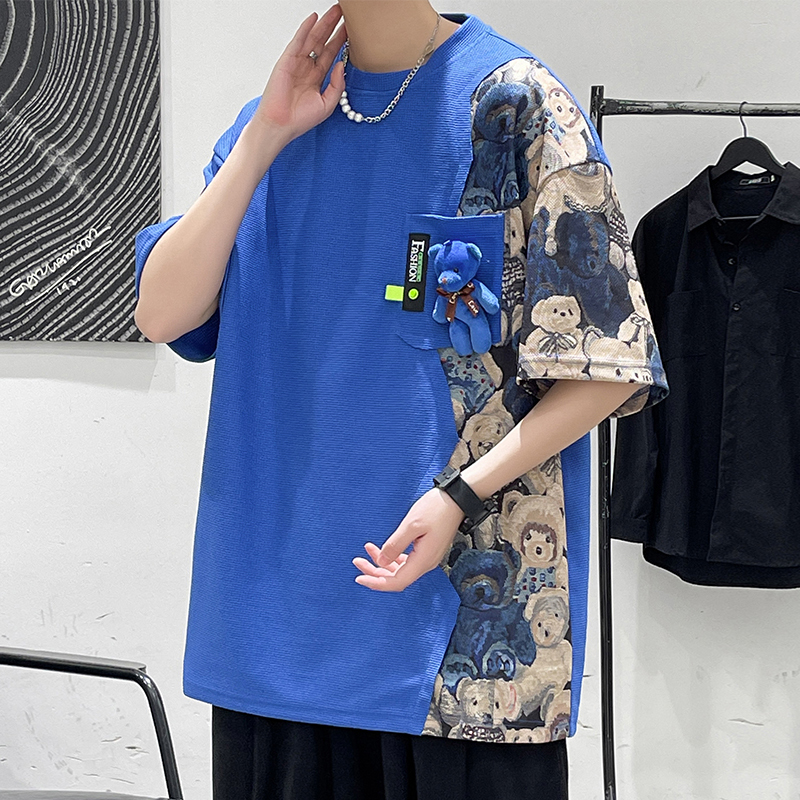 เสื้อยืดผู้ชายอ้วน S-5XL(อกเสื้อ39-51นิ้ว)