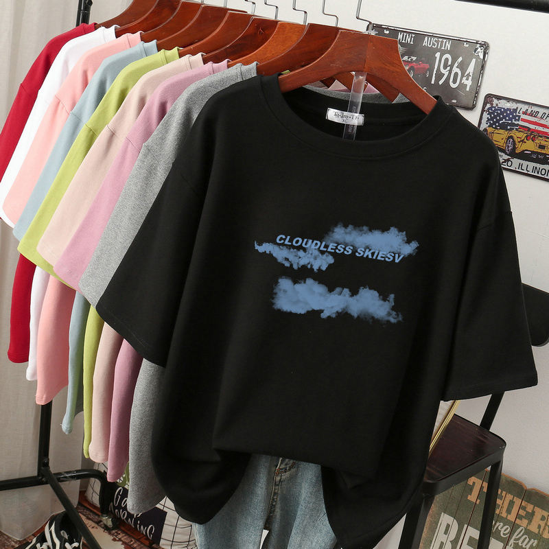 เสื้อยืดคอตตอน สกรีนลายน่ารัก มีหลากหลายสี ส่งฟรีทั่วไทย BY JIMIAO