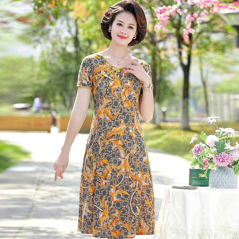 เดรสวัยผู้ใหญ่40-60ปี เดรสคุณแม่ ชุดเดรสทำงานวัยผู้ใหญ่ แบรนด์ MAMA DRESS