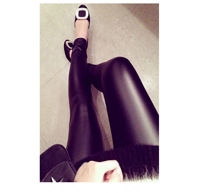 Legging เลกกิ้ง หนังเนื้อดี พร้อมส่ง เนื้อนิ่มและยืดได้เยอะ black