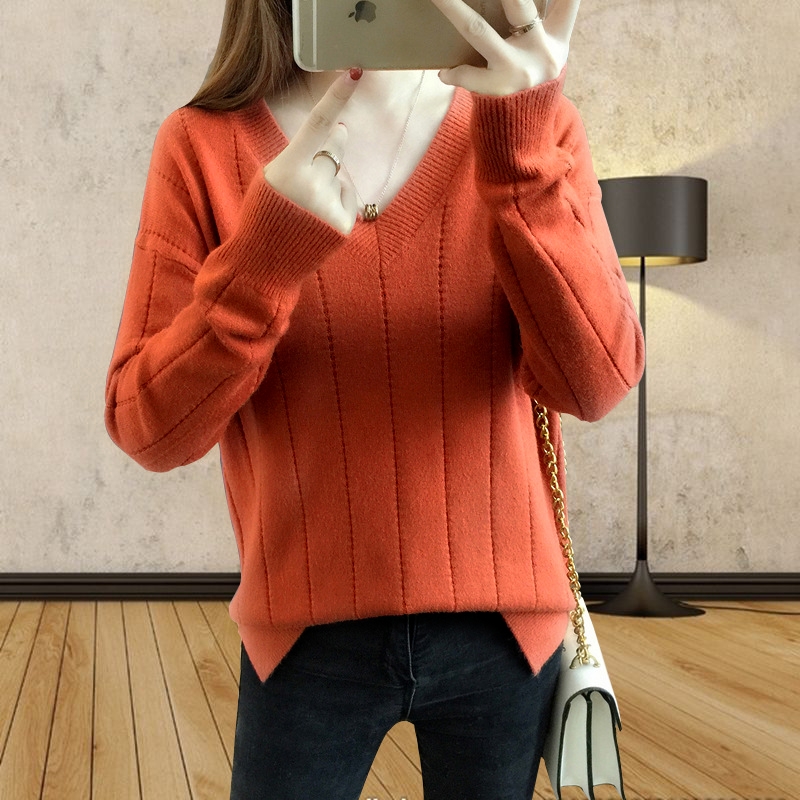 Sweater เสื้อสเวทเตอร์ไหมพรม แขนยาว เนื้อนุ่ม ใส่สบายยืดได้เยอะ พร้อมส่ง