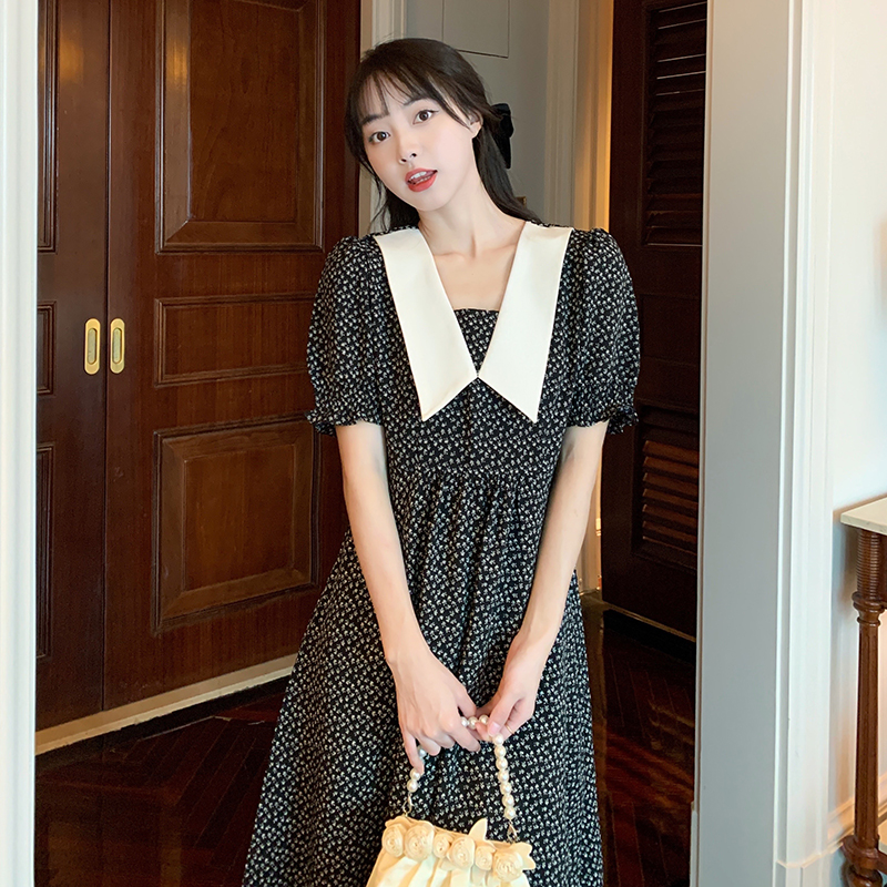 เดรสแขนสั้น มีไซส์ L-4XLอก 38-47 นิ้ว ใส่ได้ทั้งสาวหุ่นดีน่ารักจนถึงสาวอวบพลัสไซส์
