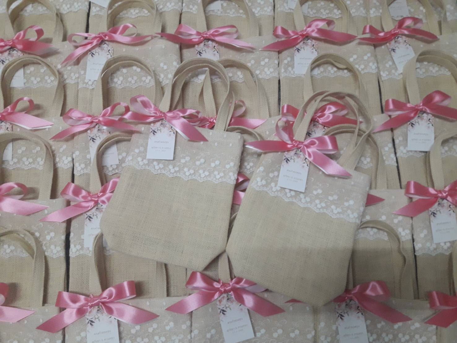 ถุงผ้ากระสอบฟอกขาวใส่ข้าว 1 กก.