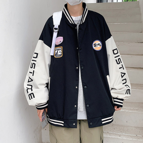เสื้อแจ็คเก็ตเบสบอล เสื้อคลุม เสื้อแขนยาวสไตล์เกาหลี