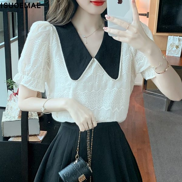 เสื้อลูกไม้ แขนสั้น