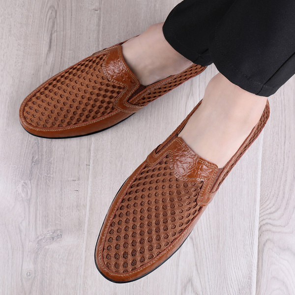 รองเท้าหนังผู้ชาย มีไซส์39-44 รองเท้าโลฟเฟอร์ชาย Slip-On Shoes