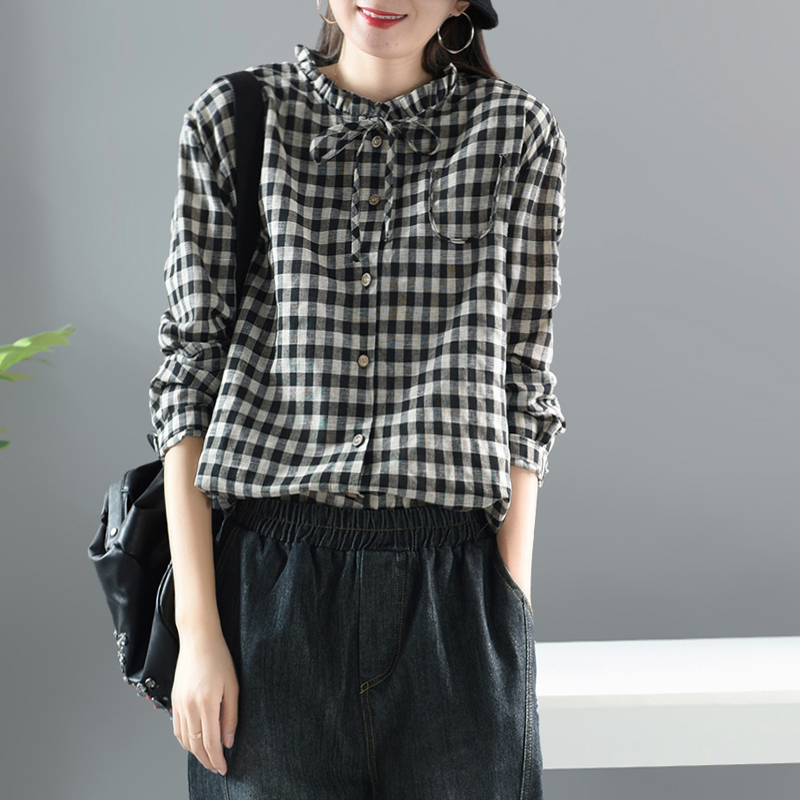 เสื้อลินิน เสื้อผ้าฝ้ายลินิน เสื้อเชิ้ตผ้าลินิน S M l XL จากแบรนด์ ZIMO