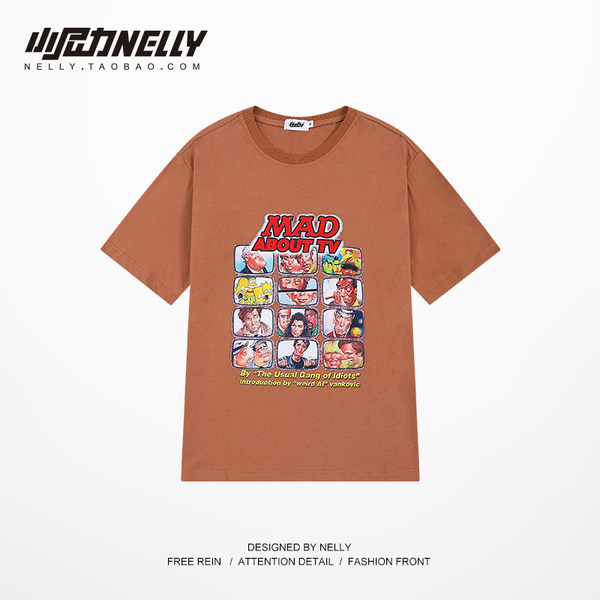 เสื้อยืดคอกลม ผู้ชาย เสื้อยืดผู้ชายเกาหลี เสื้อยืดเกาหลี แบรนด์ NELLY