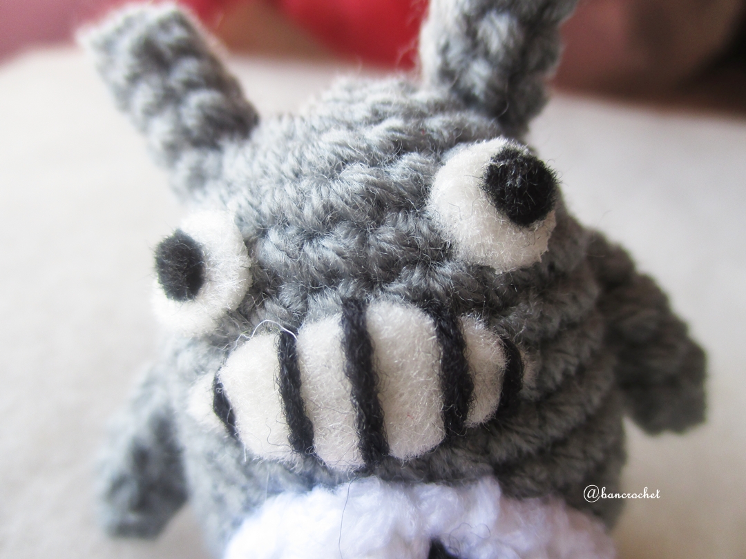พวงกุญแจแมวโทโทโร่ถัก Totoro amigurumi crochet keychain