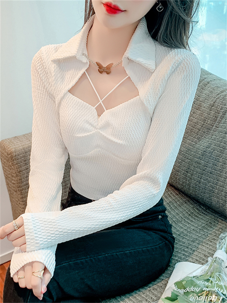 เสื้อลูกไม้ เสื้อเชิ้ตแขนยาว