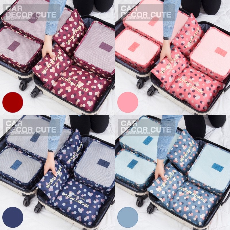 Travel Storage bag Set - กระเป๋าจัดระเบียบสัมภาระเดินทาง เซ็ต 6 ชิ้น